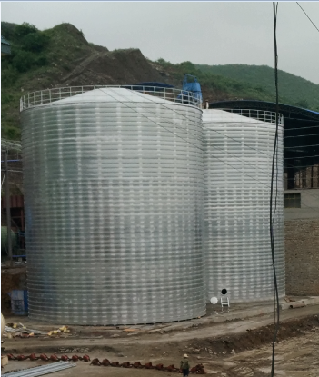 金凤粮食钢板仓的安装全过程不用热焊接